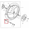 Entretoise Roue avant MBK 51 Magnum Racing XR à Frein Tambour (droite)