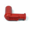 Capuchon Bougie Antiparasite Compétition Champion 5 Ohms Rouge Silicone - Montage avec Olive