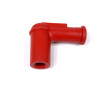 Capuchon Bougie Antiparasite Comp&eacute;tition Champion 5 Ohms Rouge Silicone - Montage sans Olive