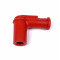Capuchon Bougie Antiparasite Comp&eacute;tition Champion 5 Ohms Rouge Silicone - Montage sans Olive