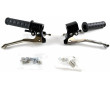 Kit Poign&eacute;e de Frein MBK 51 Super 41 West White Horse Levier Chrome + Logo Noir