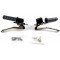 Kit Poign&eacute;e de Frein MBK 51 Super 41 West White Horse Levier Chrome + Logo Noir