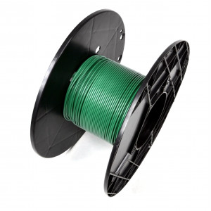 Fil &eacute;lectrique Cuivre Souple Section 1 mm2 Vert - au m&egrave;tre