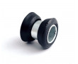 Silentbloc Amortisseur Lisse Cyclo MBK 51 / Peugeot 103 - &Oslash;20mm Caoutchouc 