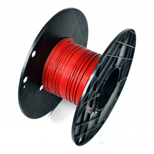 Fil &eacute;lectrique Cuivre Souple Section 1 mm2 Rouge - au m&egrave;tre