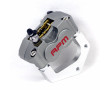 Kit Etrier de Frein Radial Gris + Patte de disque 220mm - fourche Paioli MBK 51 MagnumXR / Booster