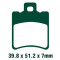 Plaquette de Frein MBK 51 Magnum XR / Booster Nitro Avant Sport - Etrier Brembo et Grimeca - FA193