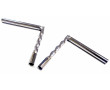 Guidon Torsad&eacute; Peugeot 103 Vogue MVL Gazelle Droite + Gauche - Paire Zingu&eacute; Hauteur 220mm