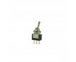 Interrupteur a Levier 2 position a Souder / Encastrer 3 Poles (Filetage M6)