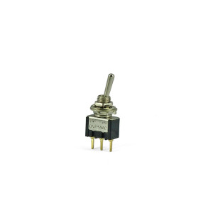 Interrupteur a Levier 2 position a Souder / Encastrer 3 Poles (Filetage M6)