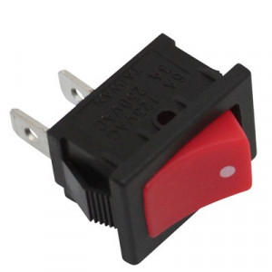 Interrupteur Bouton Rouge Encastrable a Souder On-Off