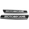 Monogrammes Réservoir MBK Motobécane 85 88 89 881 Noir/argent (La Paire)