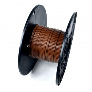 Fil &eacute;lectrique Cuivre Souple Section 1 mm2 Marron - au m&egrave;tre