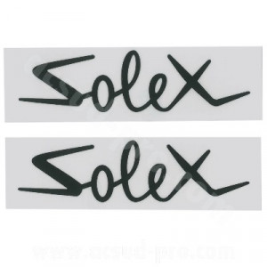 Autocollant Type Solex Noir - Poutre Decor de cadre droite et Gauche (Paire)