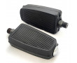 P&eacute;dale Cyclo Mobylette Peugeot Motob&eacute;cane MBK Solex - Noir Type 261 Import - Paire