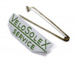 Broche &eacute;pingle VeloSoleX Service Vert Chrome 15x50  - Stock d'&eacute;poque NOS