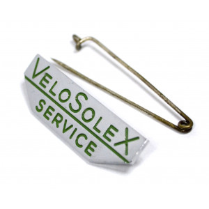 Broche &eacute;pingle VeloSoleX Service Vert Chrome 15x50 - Stock d'&eacute;poque NOS