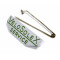 Broche &eacute;pingle VeloSoleX Service Vert Chrome 15x50  - Stock d'&eacute;poque NOS