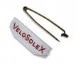 Broche &eacute;pingle VeloSoleX Rouge Chrome 15x50  - Stock d'&eacute;poque NOS
