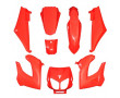 Carrosserie M&eacute;caboite Derbi Senda DRD 2005-> 2010 Rouge Brillant (Kit 8 pi&egrave;ces)