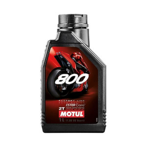 Motul 800 Huile Moteur 2T Racing Factory Line Road / Moto Scooter Mob Kart - Bidon 1L