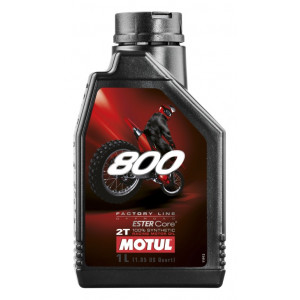 Motul 800 Huile Moteur 2T Racing Factory Line Cross / Off Road - Bidon 1L