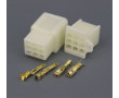 Cosse Plastique 9 Pin fiches Male + Femelle - Lot de 10 / Broche Connecteur Faisceau Electrique