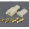 Cosse Plastique 2 Pin fiches Male + Femelle - Lot de 10 / Broche Connecteur Faisceau Electrique