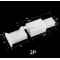 Cosse Plastique 2 Pin fiches Male + Femelle - Lot de 10 / Broche Connecteur Faisceau Electrique