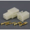 Cosse Plastique 4 Pin fiches Male + Femelle - Lot de 10 / Broche Connecteur Faisceau Electrique