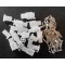 Cosse Plastique 4 Pin fiches Male + Femelle - Lot de 10 / Broche Connecteur Faisceau Electrique