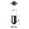Ampoule 6V 4W BA9S Norme T4W Témoin Standard Blanc Pour Feu Arrière - Import