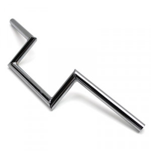 Guidon Z Barre Chrom&eacute; MBK 51 / Peugeot 103 - Lisse (H 10cm)