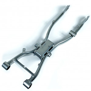 Bras Oscillant Peugeot 103 SP MVL Long Gris Type Origine (patte ressort soud&eacute;e)