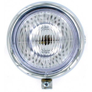 Phare Rond Chrom&eacute; &Oslash; 135 Universel Mobylette / Motob&eacute;cane / Moto Vintage (Optique complet)