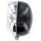 Phare Avant Rond Noir / Chromé Ø135 Universel Mobylette / Moto Vintage  (Optique complet)