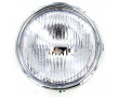 Phare Avant Rond Noir / Casquette Chrom&eacute; &Oslash;140 Universel Mobylette / Moto Vintage  (Optique complet BA20D)