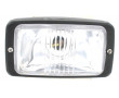 Phare Avant Rectangulaire Noir 140mm Universel Mobylette / Moto Vintage  (Optique complet)