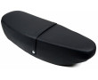 Selle Biplace Noire Pointill&eacute; Mobylette Peugeot MBK Motobecane Moto Vintage (avec sangle + Support)