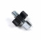 Vis Tendeur de Cable M6x100 Fendue - Lg 18mm Tete 7x9 avec Molette Nylon - Domino