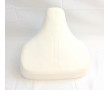 Selle Peugeot 103 Blanche type origine &agrave; ressort Compl&egrave;te avec Tige (Simili Cuir)