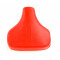 Selle Peugeot 103 Rouge type origine &agrave; ressort Compl&egrave;te avec Tige (Simili Cuir)