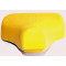 Selle MBK 51 41 Jaune Mobylette Motobécane Magnum type origine à ressort Complète (Simili Cuir)