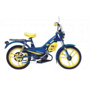 Kit D&eacute;co MBK 51 Magnum 87-89 Bleu de France / jaune Complet
