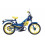Kit D&eacute;co MBK 51 Magnum 87-89 Bleu de France / jaune Complet