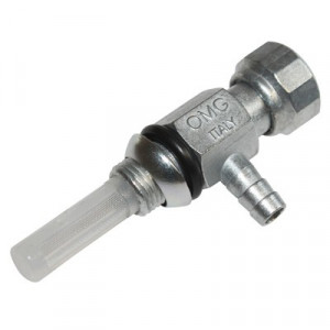 Robinet Essence Universel coud&eacute; Durite 6mm Filetage D. 10x100 - Cyclo MBK 51 CF / RS Bidalot (&agrave; visser)