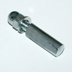 Clavette P&eacute;dalier Cyclo &Oslash; 9mm Lg. 26 + 12mm Avec &Eacute;crou Borgne (MBK / Motob&eacute;cane / Peugeot / Solex)