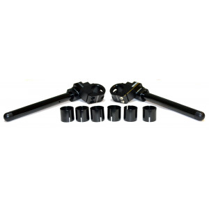 Guidon Bracelet Comp&eacute;tition Moto / Cyclo Alu Taill&eacute; Masse JDR Universel &Oslash; 28mm a 33mm