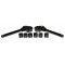 Guidon Bracelet Comp&eacute;tition Moto / Cyclo Alu Taill&eacute; Masse JDR Universel &Oslash; 28mm a 33mm