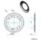 Couronne MBK 51 Ø 98 Roue Alu Grimeca Camb. 8mm - Charvin France // Dents au choix